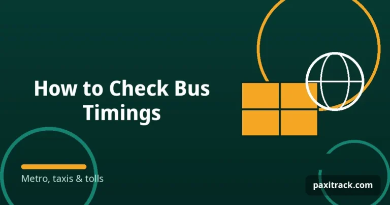 How to Check Bus Timings
