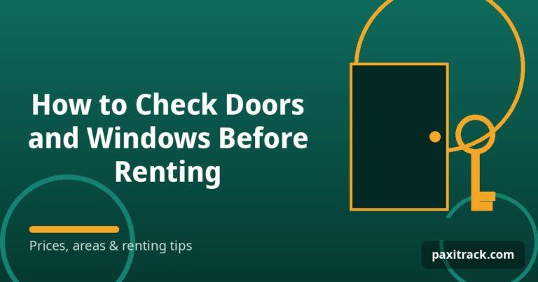 How to Check Doors and Windows Before Renting