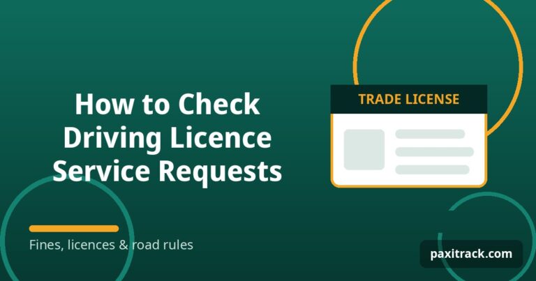 How to Check Driving Licence Service Requests