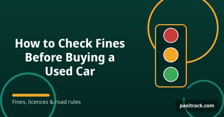 How to Check Fines Before Buying a Used Car