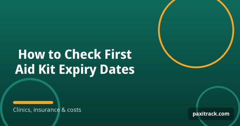 How to Check First Aid Kit Expiry Dates