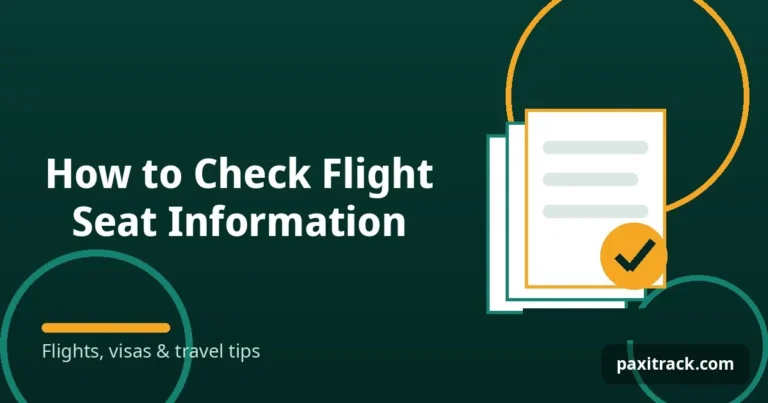 How to Check Flight Seat Information