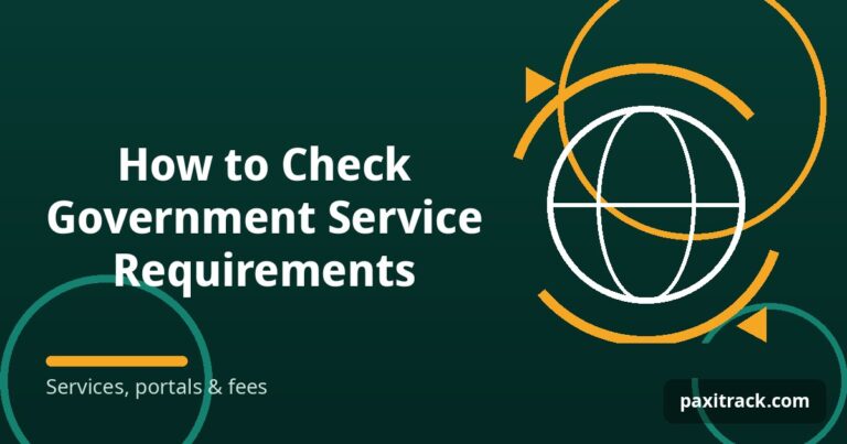 How to Check Government Service Requirements