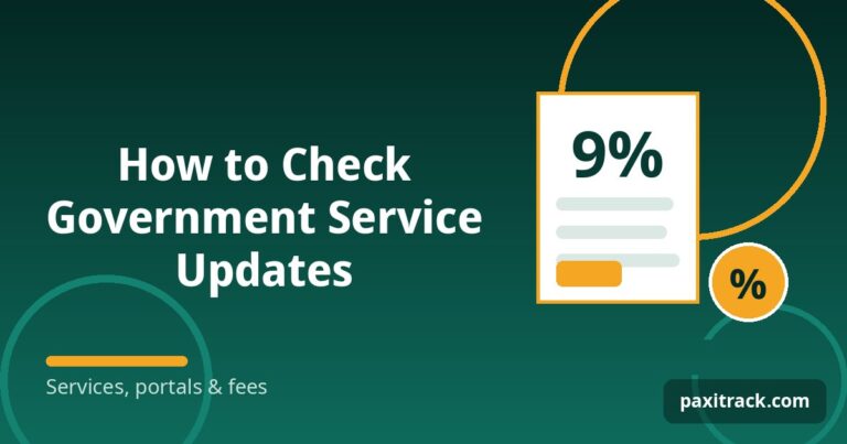 How to Check Government Service Updates