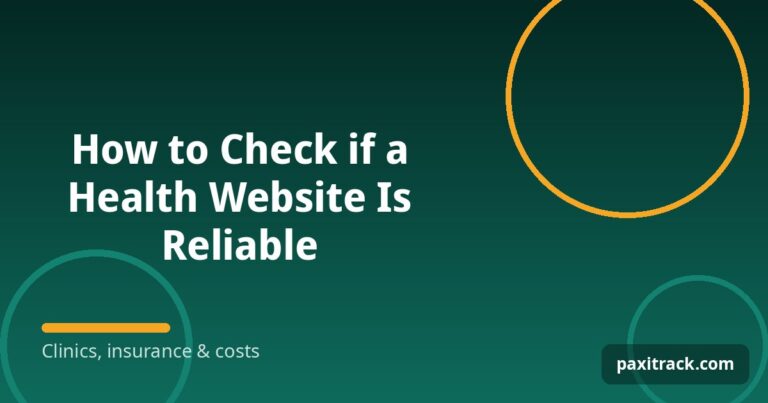 How to Check if a Health Website Is Reliable