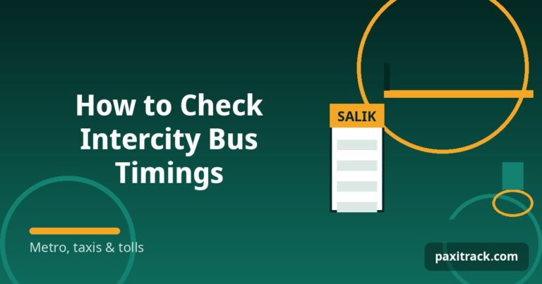 How to Check Intercity Bus Timings