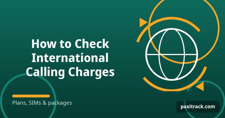 How to Check International Calling Charges