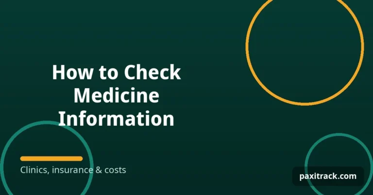 How to Check Medicine Information