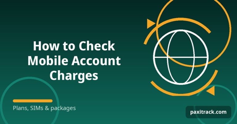 How to Check Mobile Account Charges