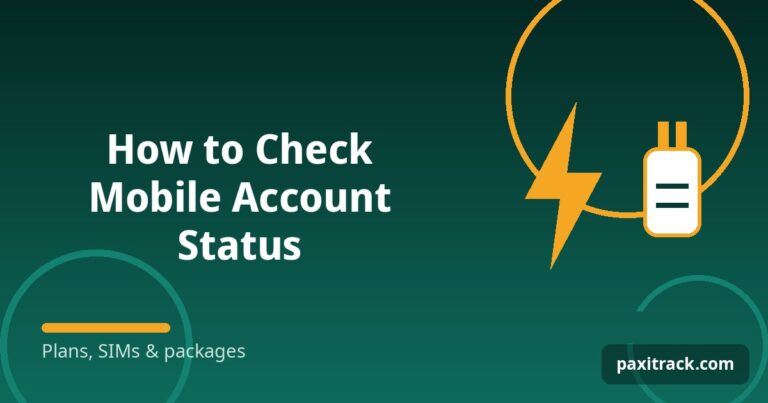 How to Check Mobile Account Status