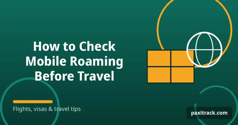 How to Check Mobile Roaming Before Travel