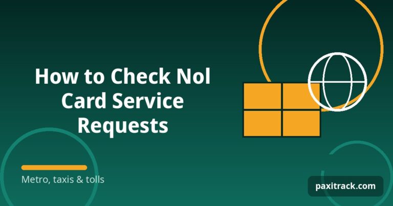 How to Check Nol Card Service Requests