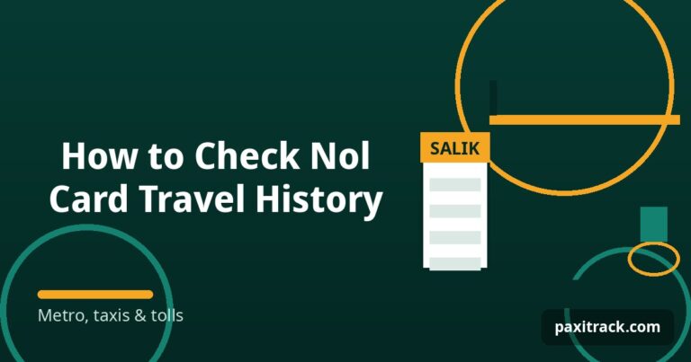 How to Check Nol Card Travel History