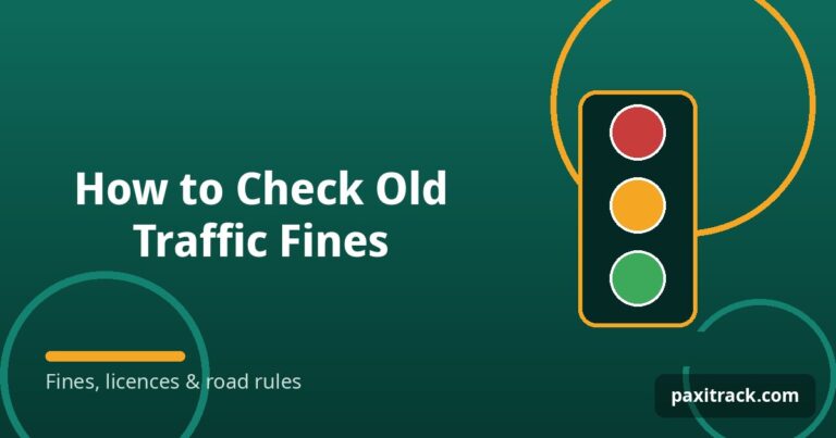 How to Check Old Traffic Fines