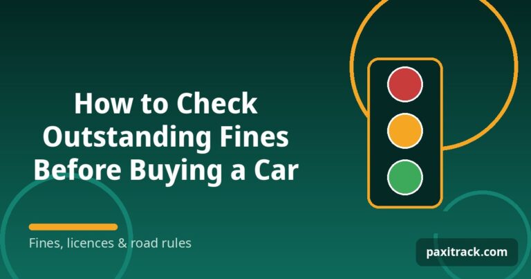 How to Check Outstanding Fines Before Buying a Car