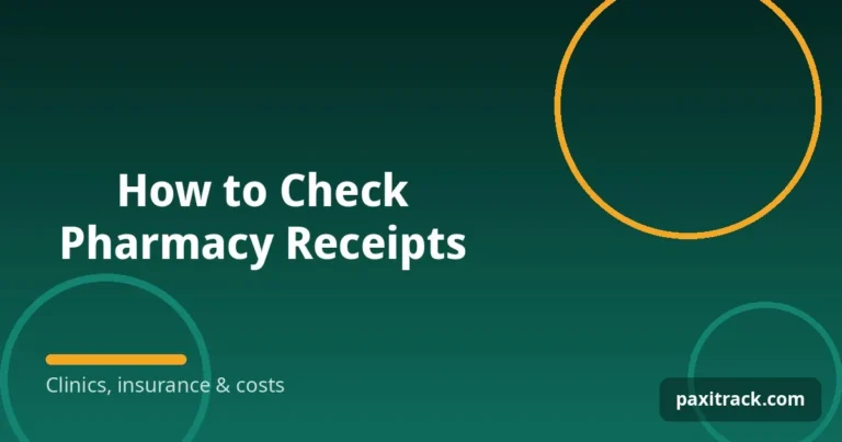 How to Check Pharmacy Receipts