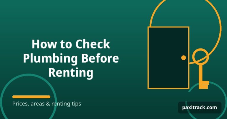 How to Check Plumbing Before Renting