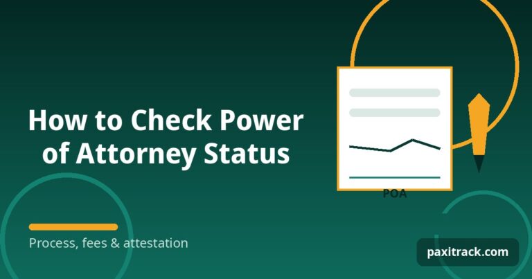 How to Check Power of Attorney Status