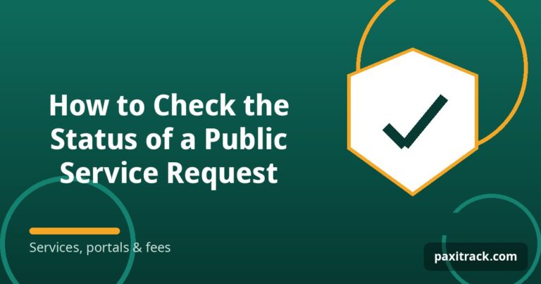 How to Check the Status of a Public Service Request