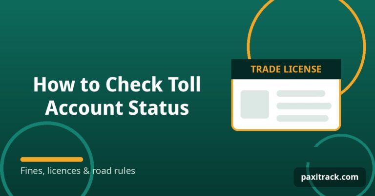 How to Check Toll Account Status