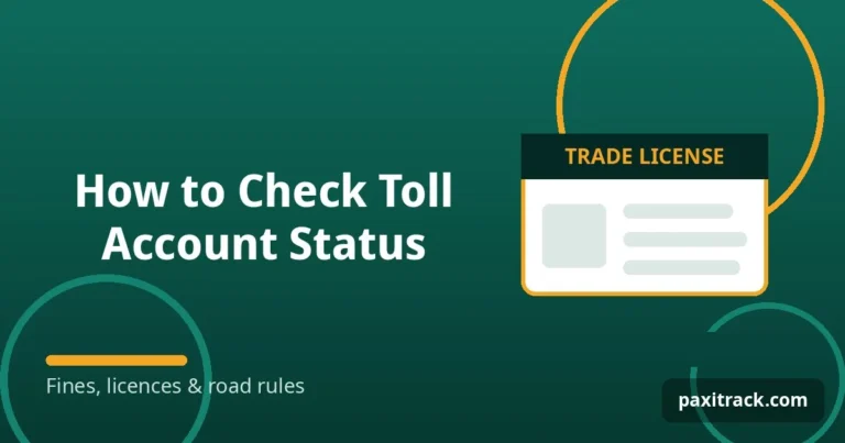 How to Check Toll Account Status