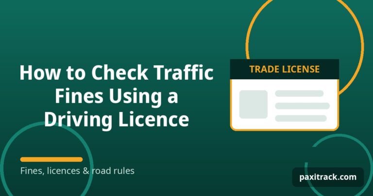 How to Check Traffic Fines Using a Driving Licence