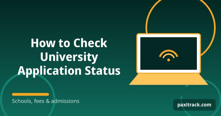 How to Check University Application Status