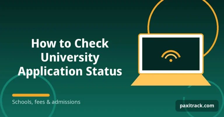 How to Check University Application Status