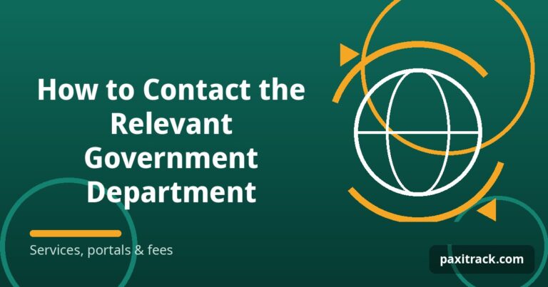 How to Contact the Relevant Government Department