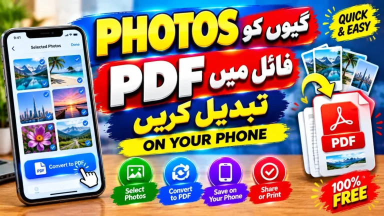 convert photos to PDF on phone