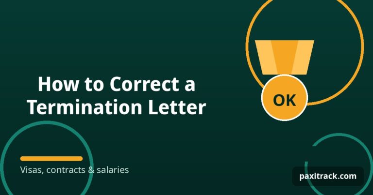 How to Correct a Termination Letter