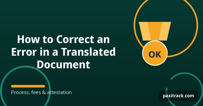 How to Correct an Error in a Translated Document