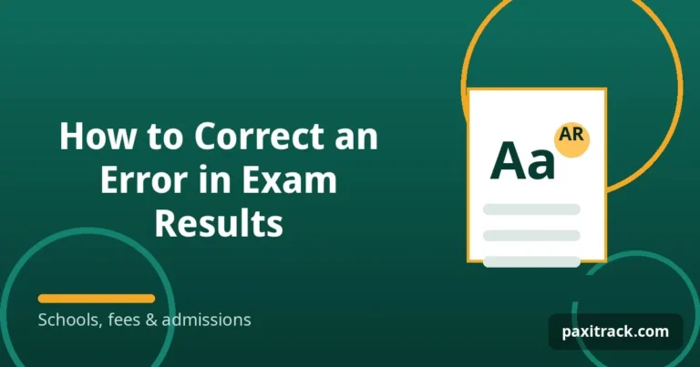How to Correct an Error in Exam Results