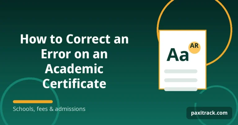 How to Correct an Error on an Academic Certificate