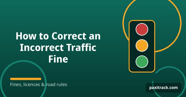 How to Correct an Incorrect Traffic Fine