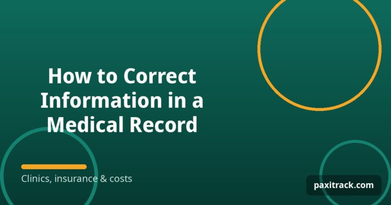How to Correct Information in a Medical Record