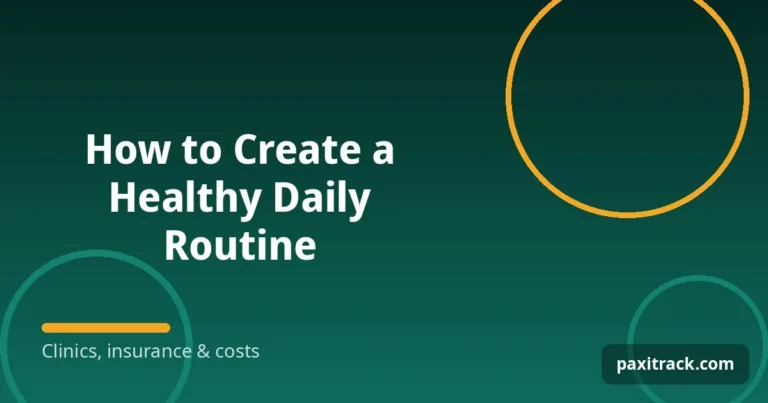 How to Create a Healthy Daily Routine