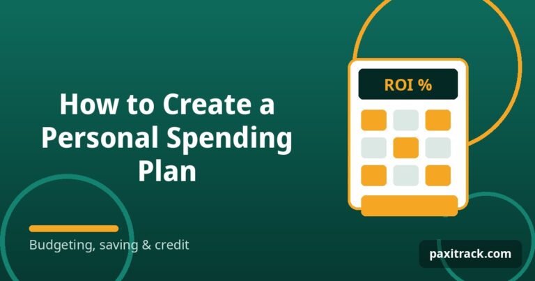 How to Create a Personal Spending Plan
