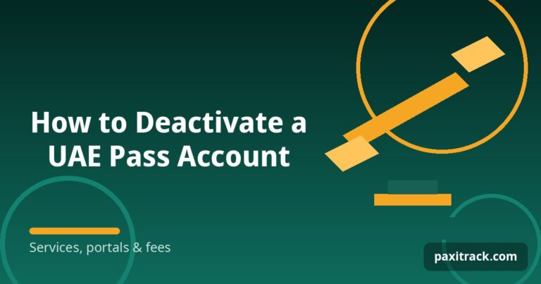 How to Deactivate a UAE Pass Account