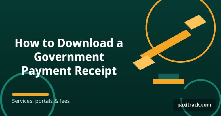 How to Download a Government Payment Receipt
