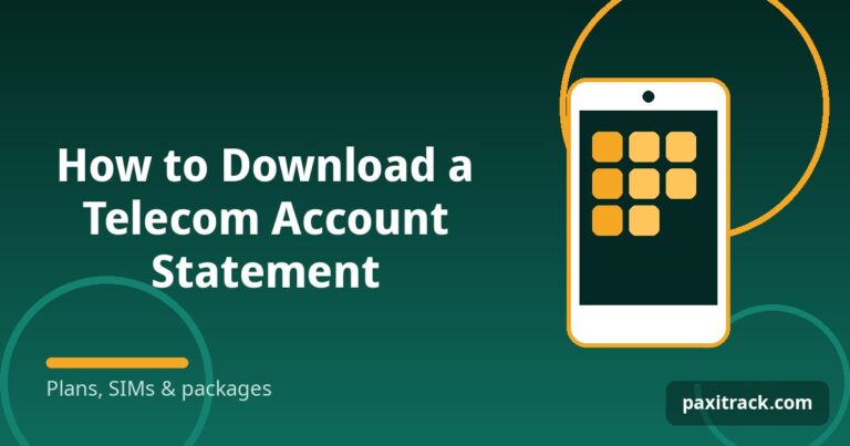 How to Download a Telecom Account Statement