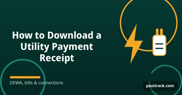 How to Download a Utility Payment Receipt