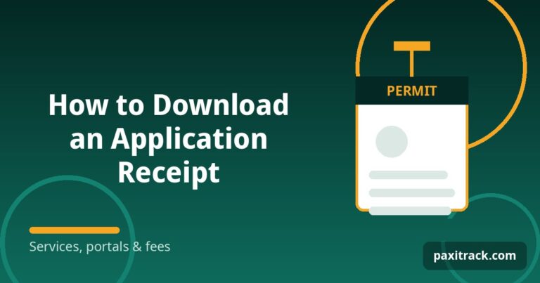 How to Download an Application Receipt