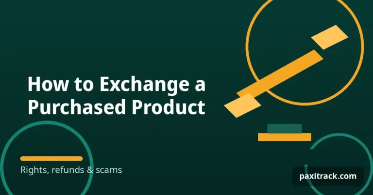 How to Exchange a Purchased Product
