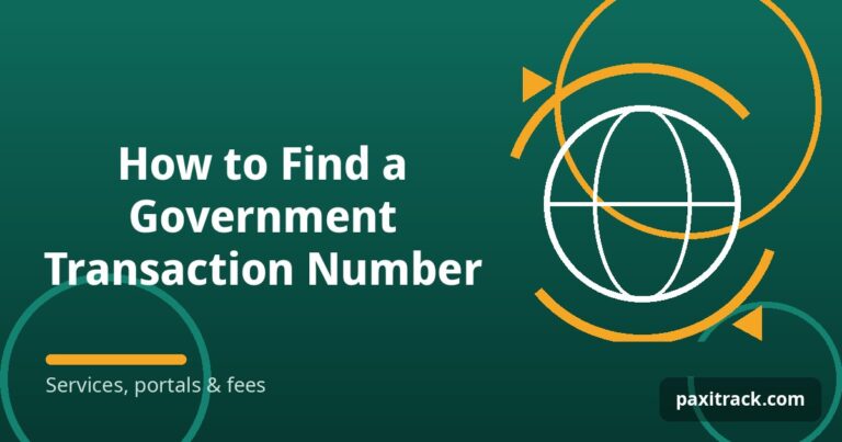 How to Find a Government Transaction Number