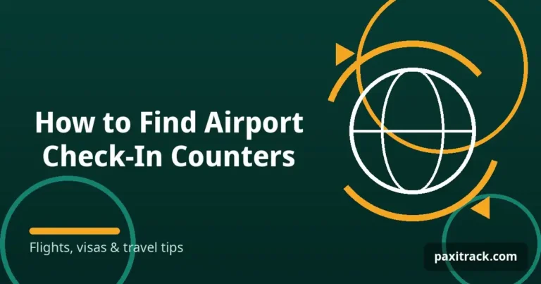 How to Find Airport Check-In Counters