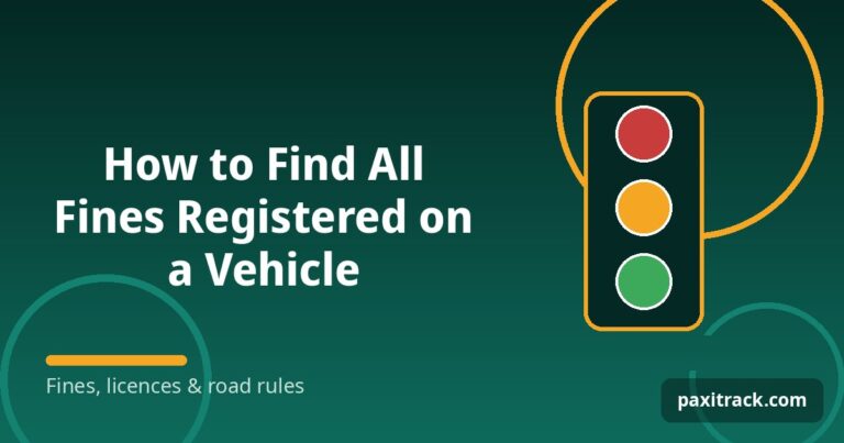 How to Find All Fines Registered on a Vehicle
