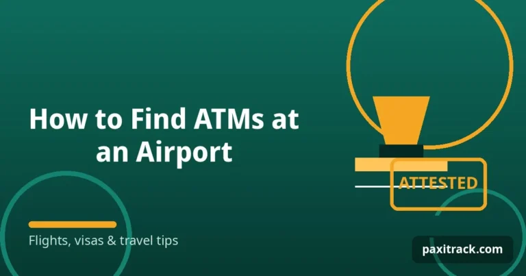 How to Find ATMs at an Airport