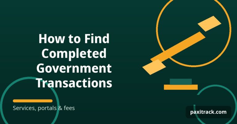 How to Find Completed Government Transactions