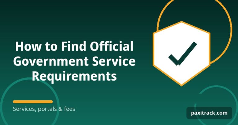 How to Find Official Government Service Requirements